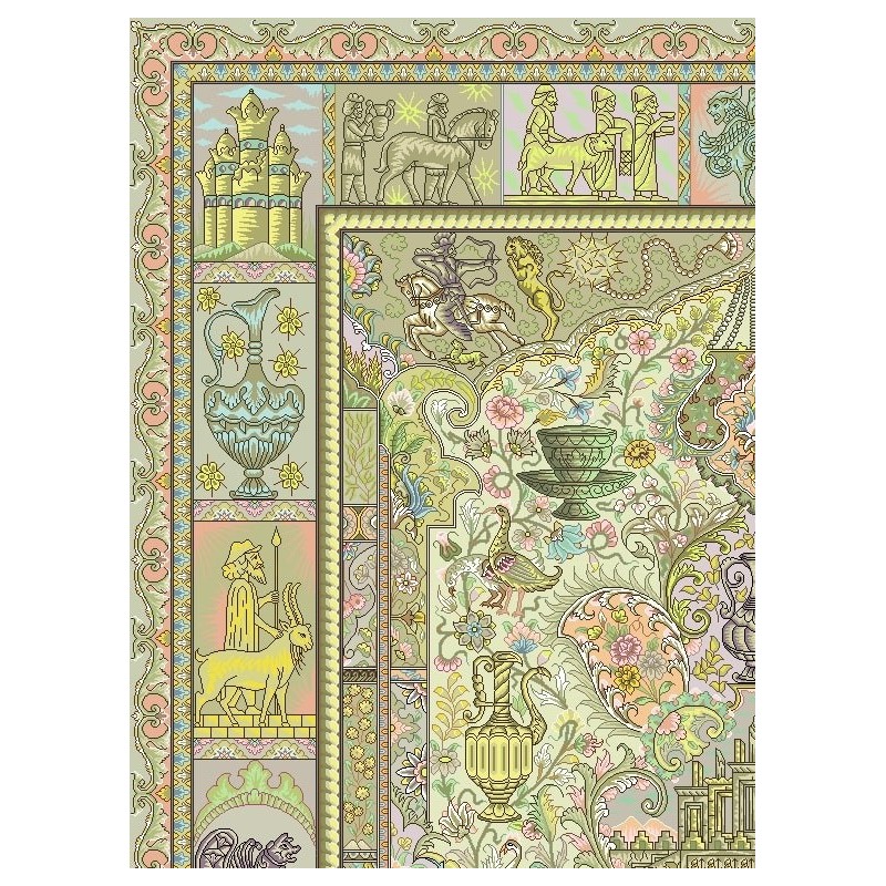 نخ و نقشه فرش کد 16