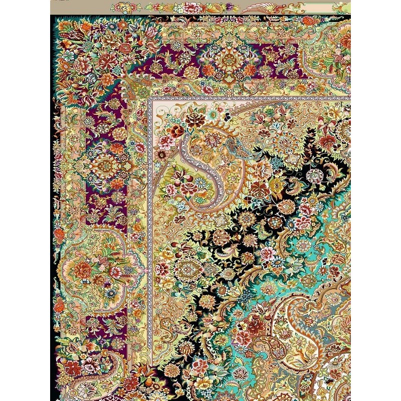 نخ و نقشه فرش کد 107