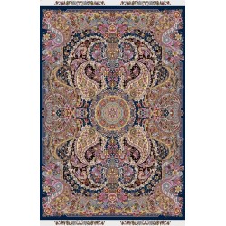 نخ و نقشه فرش تمام ابریشم کد 7