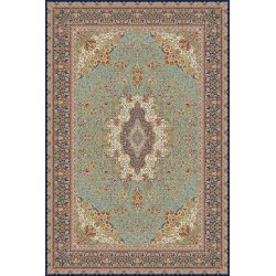 نخ و نقشه فرش تمام ابریشم کد 20