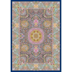 نخ و نقشه فرش تمام ابریشم کد 26