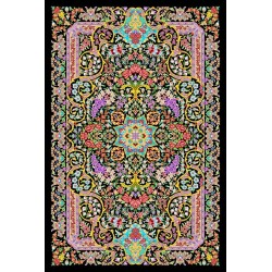 نخ و نقشه فرش تمام ابریشم کد 27