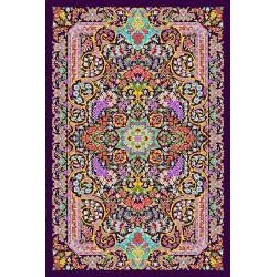 نخ و نقشه فرش تمام ابریشم کد 27 روشن