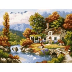 نخ و نقشه آموزشی تابلو فرش کد 47