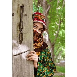 نخ و نقشه تابلو فرش ایرانی کد 106