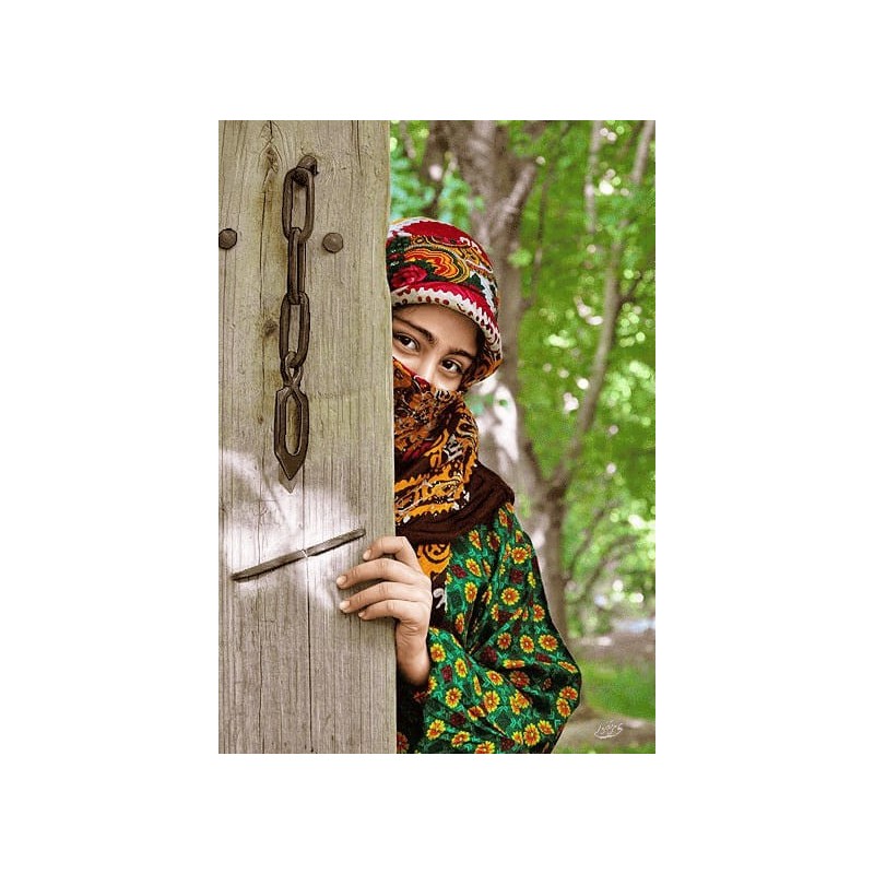 نخ و نقشه تابلو فرش ایرانی کد 106