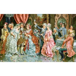 نخ و نقشه تابلو فرش فرانسوی کد 194