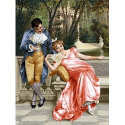 نخ و نقشه تابلو فرش فرانسوی کد 195