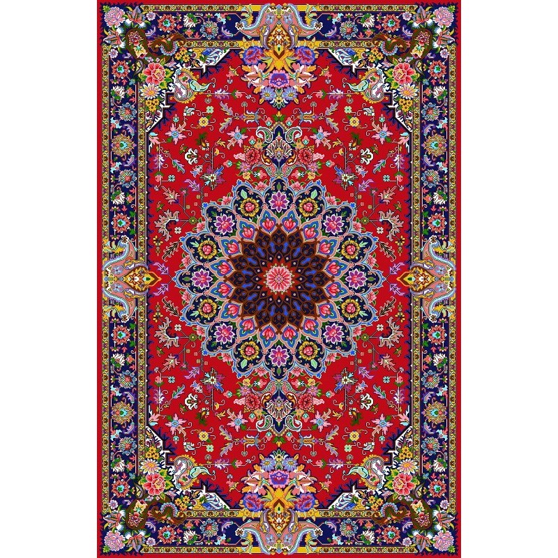 نخ و نقشه فرش درشت باف کد 53