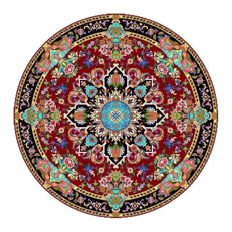 نخ و نقشه فرش درشت باف کد 54