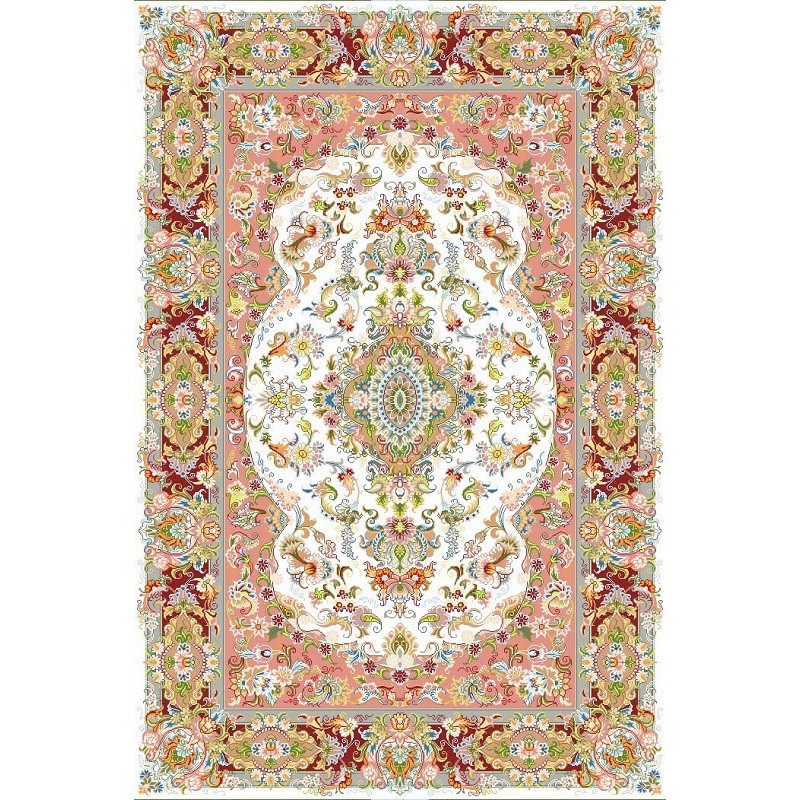 نخ و نقشه فرش درشت باف کد 55