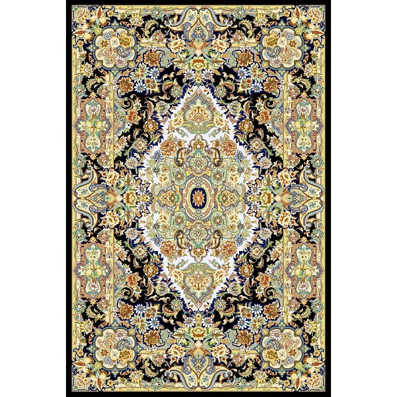 نخ و نقشه فرش درشت باف کد 56 کرم