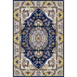 نخ و نقشه فرش درشت باف کد 57 سورمه ای