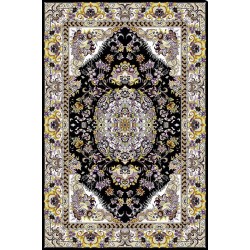 نخ و نقشه فرش درشت باف کد 57 مشکی