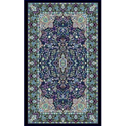 نخ و نقشه فرش درشت باف کد 60 سورمه ای