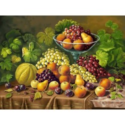 نخ و نقشه تابلو فرش گل کد 104