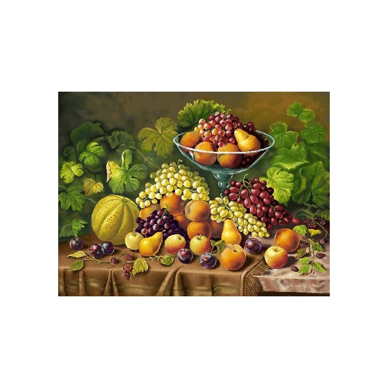 نخ و نقشه تابلو فرش گل کد 104