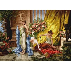 نخ و نقشه تابلو فرش فرانسوی کد 198