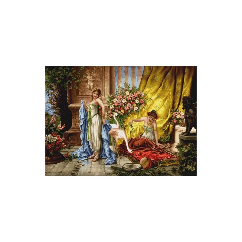 نخ و نقشه تابلو فرش فرانسوی کد 198