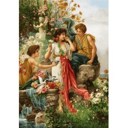 نخ و نقشه تابلو فرش فرانسوی کد 200