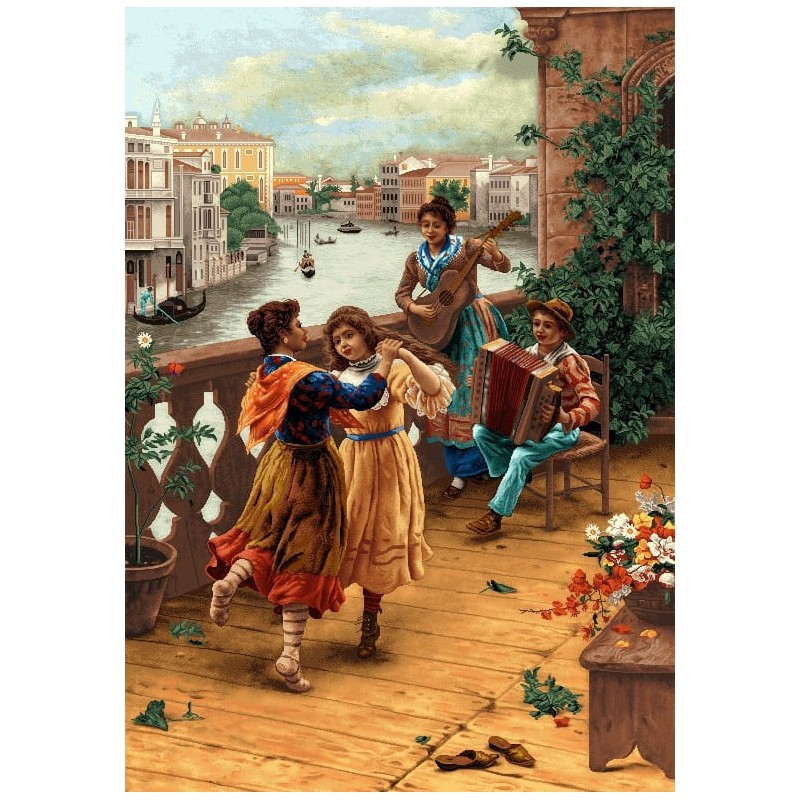 نخ و نقشه تابلو فرش فرانسوی کد 203