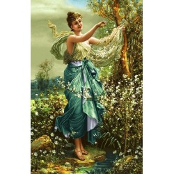 نخ و نقشه تابلو فرش فرانسوی کد 204