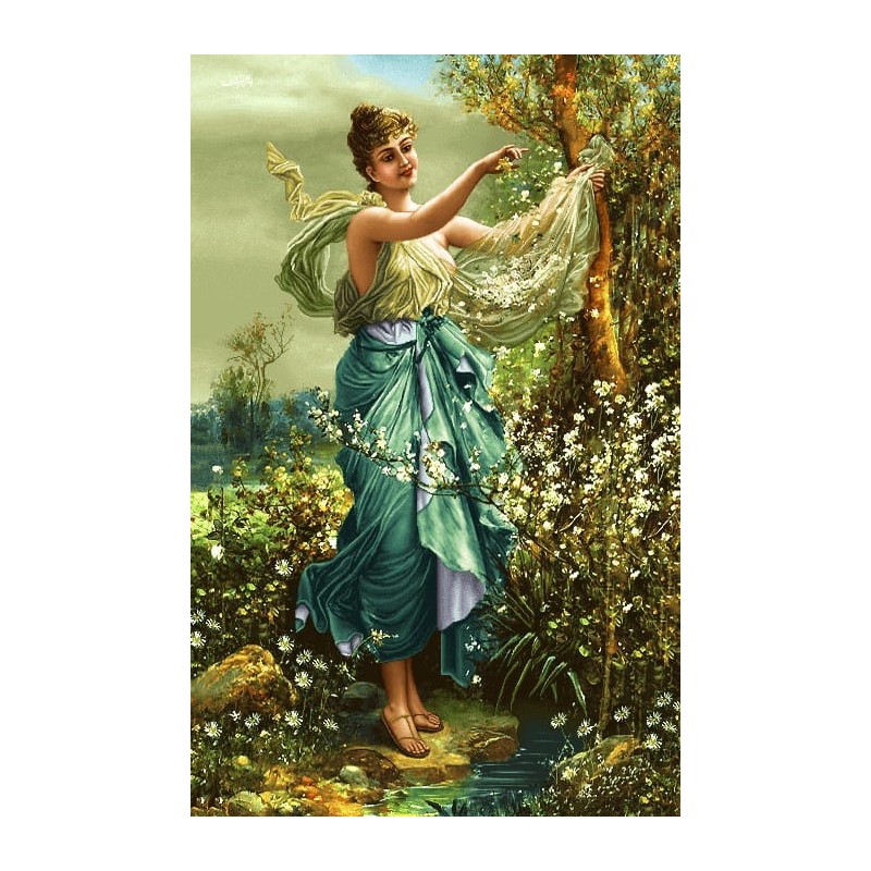 نخ و نقشه تابلو فرش فرانسوی کد 204