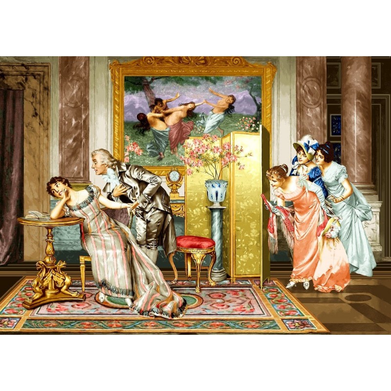 نخ و نقشه تابلو فرش فرانسوی کد 207