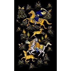 نخ و نقشه تابلو فرش ایرانی کد 114