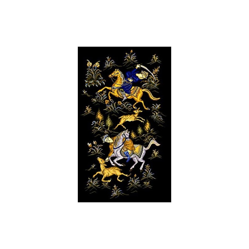 نخ و نقشه تابلو فرش ایرانی کد 114