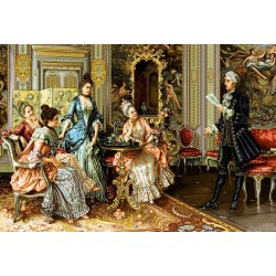 نخ و نقشه تابلو فرش فرانسوی کد 210