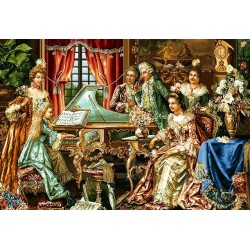 نخ و نقشه تابلو فرش فرانسوی کد 212