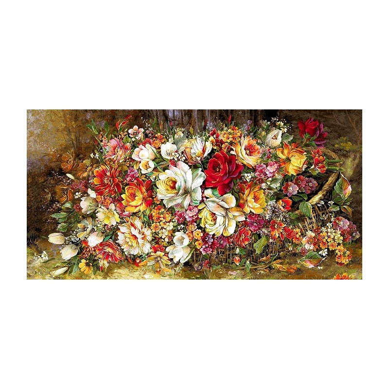 نخ و نقشه تابلو فرش گل کد 115