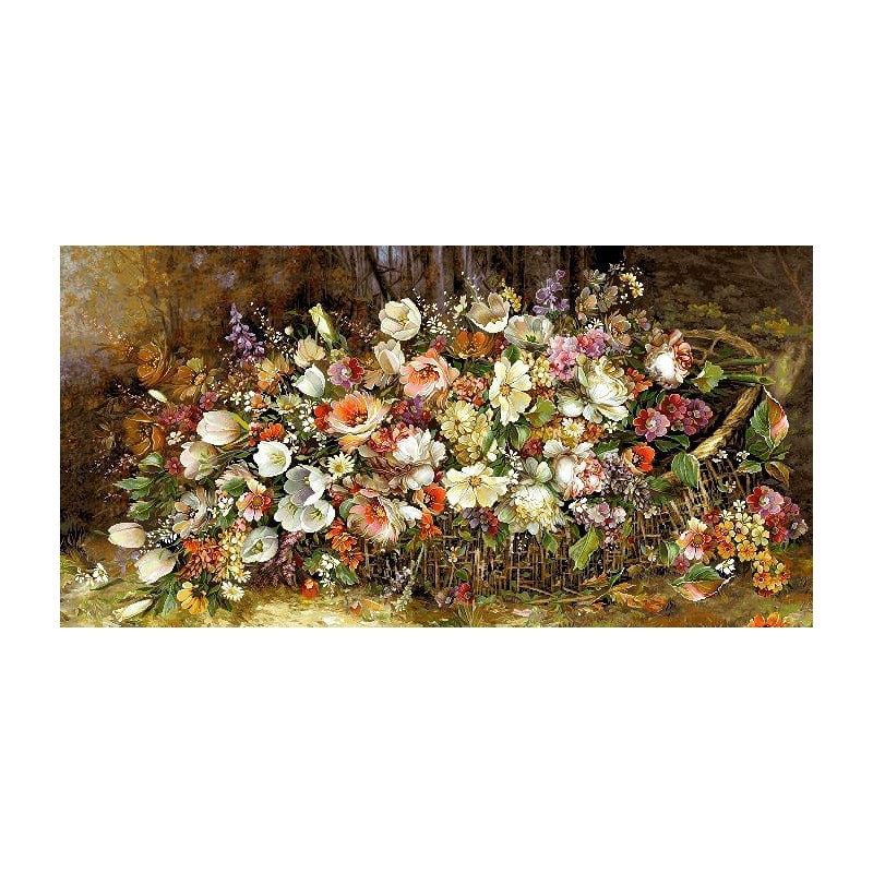 نخ و نقشه تابلو فرش گل کد 116