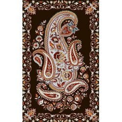 نخ و نقشه فرش درشت باف کد 16