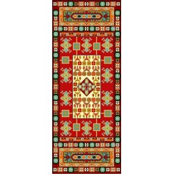 خ و نقشه فرش درشت باف کد 2