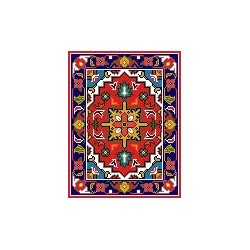 نخ و نقشه فرش درشت باف کد 19