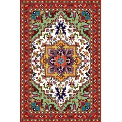 نخ و نقشه فرش درشت باف کد 21