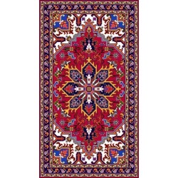 نخ و نقشه فرش درشت باف کد 22