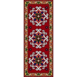 نخ و نقشه فرش درشت باف کد 26