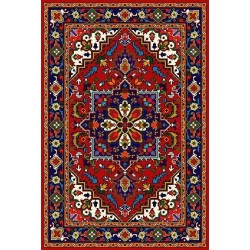 نخ و نقشه فرش درشت باف کد 28