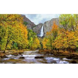 نخ و نقشه تابلو فرش کد 2 طرح آبشار پاییزی