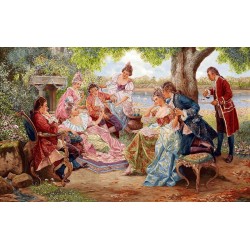 نخ و نقشه تابلو فرش فرانسوی...