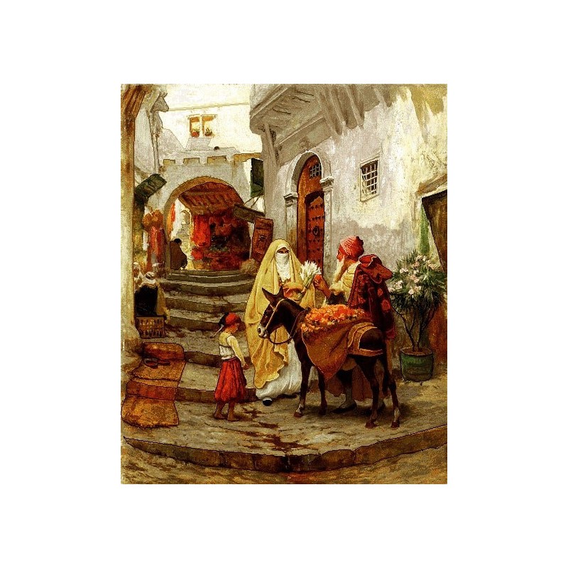 نخ و نقشه تابلو فرش فرانسوی کد 15 طرح دیدار 