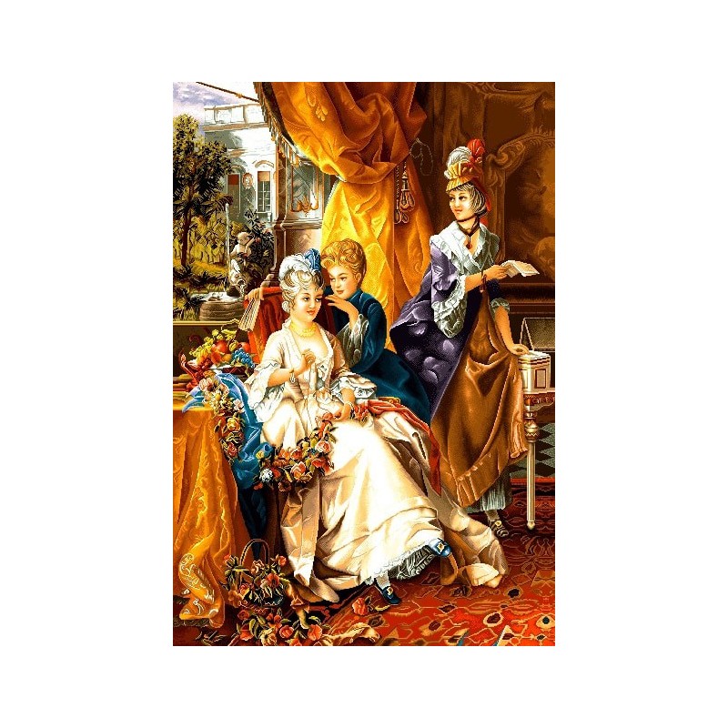 نخ و نقشه تابلو فرش فرانسوی کد 21 طرح گپ خصوصی