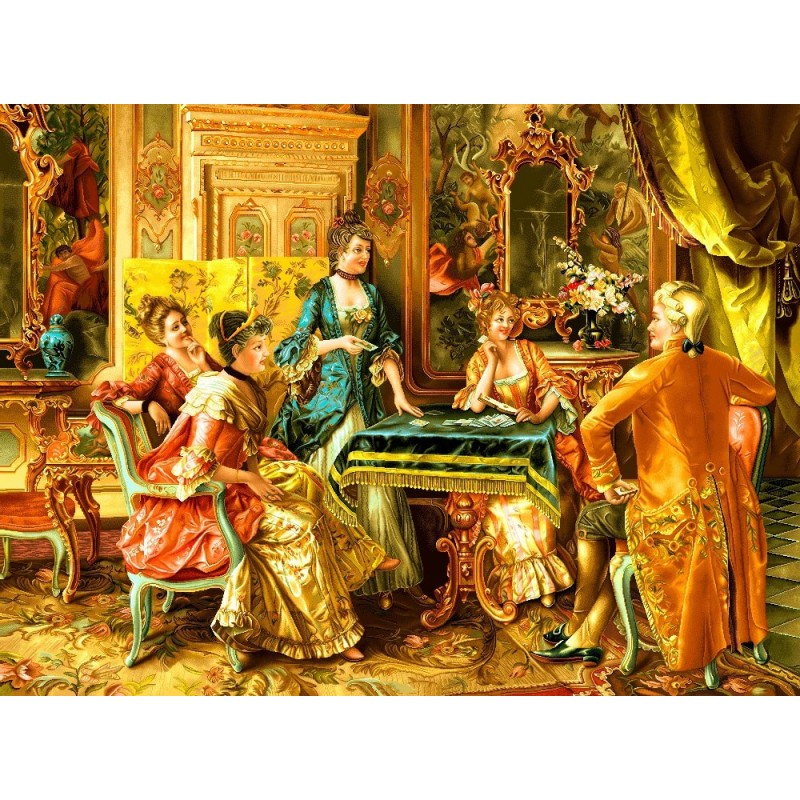 نخ و نقشه تابلو فرش فرانسوی طرح پاستوربازان 