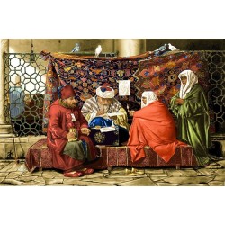 نخ و نقشه تابلو فرش فرانسوی کد 41 طرح طبیب 