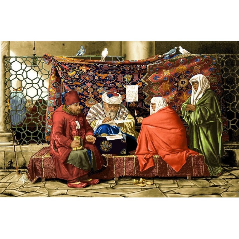 نخ و نقشه تابلو فرش فرانسوی کد 41 طرح طبیب 