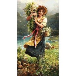 نخ و نقشه تابلو فرش فرانسوی کد 48 طرح گلفروش