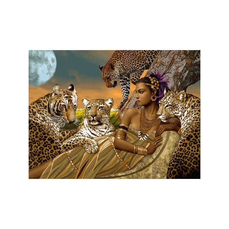 نخ و نقشه تابلو فرش فرانسوی کد 53 طرح رومیکا